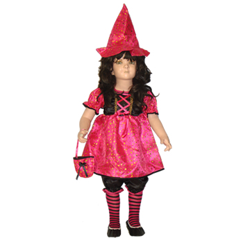disfraz de brujita rosa