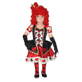 disfraz de reina de corazones niña